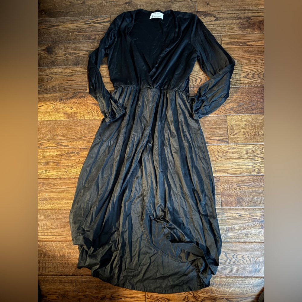 Black Label THE RITZ -CARLSON Long Sleeve Black Dress Size M/L